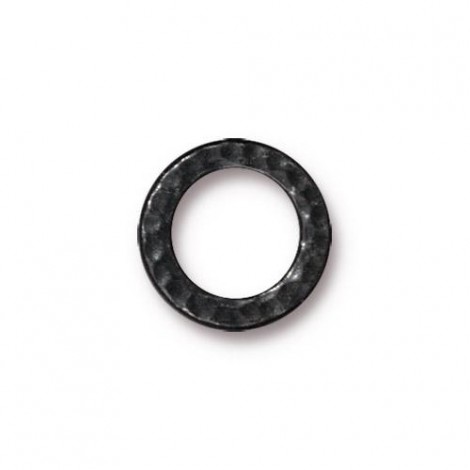 13mm TierraCast Medium Hammertone Ring Links - Black Oxide