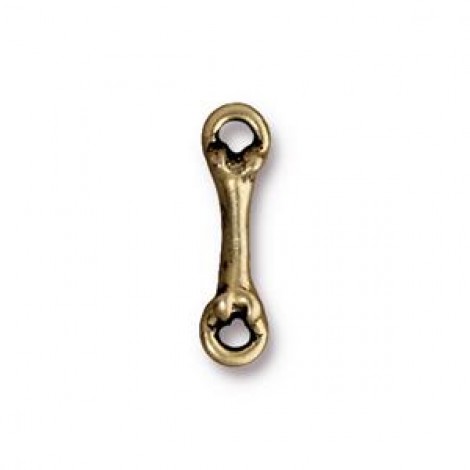 18mm TierraCast Bone Link Bar - Brass Oxide - Pack of 2 18mm TierraCast Bone Link Bar - Brass Oxide - Pack of 2