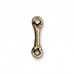18mm TierraCast Bone Link Bar - Brass Oxide - Pack of 2 18mm TierraCast Bone Link Bar - Brass Oxide - Pack of 2