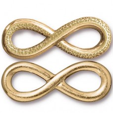 12x31.5mm Infinity Link by TierraCast - 22K Gold Plated