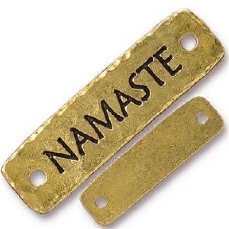 40x12mm TierraCast Namaste Link - Ant Gold