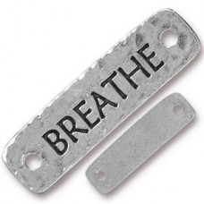 40x12mm TierraCast Breathe Link - Ant Silver - Each