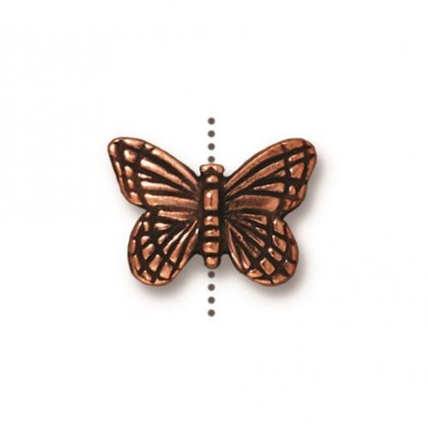 15mm TierraCast Monarch Butterfly Beads - Antique Copper