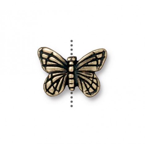 15mm TierraCast Monarch Butterfly Beads - Brass Oxide - Pack of 2 15mm TierraCast Monarch Butterfly Beads - Brass Oxide - Pack of 2