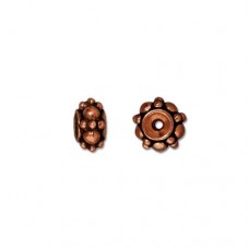 7mm TierraCast Turkish Spacer Beads - Antique Copper  - Pack of 4
