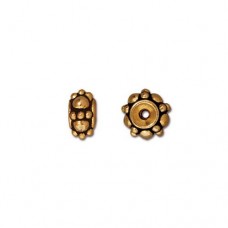 6mm TierraCast Turkish Spacer Beads - Antique 22K Gold Plated