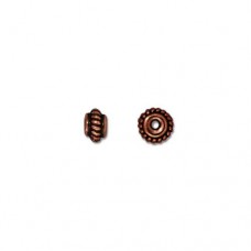 TierraCast Ant Copper 5mm Coiled Spacer Beads - Pack of 10