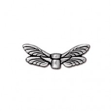 7x20mm TierraCast Antique Silver Dragonfly Wings Charms