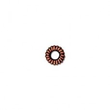 5mm TierraCast Small Coiled Ring - Antique Copper