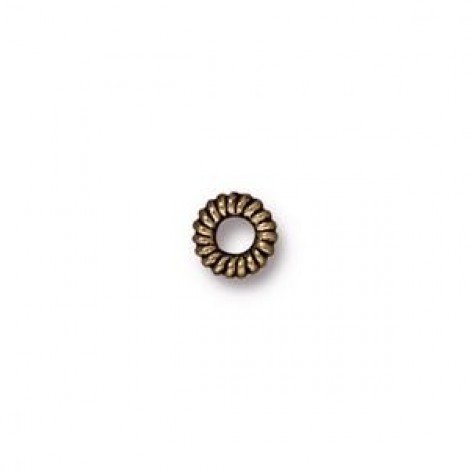 5mm TierraCast Small Coiled Ring - Brass Oxide - Pack of 20