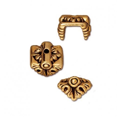 7x9mm TierraCast Luna Pendant Bails - Ant Gold - Pack of 2 7x9mm TierraCast Luna Pendant Bails - Ant Gold - Pack of 2
