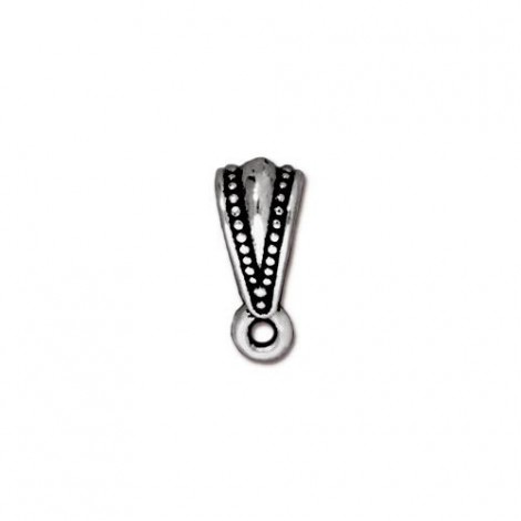 12mm TierraCast Royal Bail - Antique Fine Silver Plated - Pack of 2
