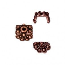6x9mm TierraCast Raja Pendant Bails - Ant Copper - Pack of 2