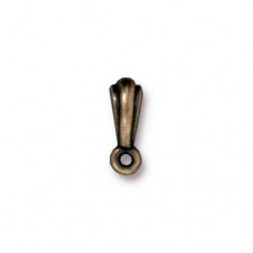 13x6.5mm TierraCast Nouveau Bails - Brass Oxide - Pack of 2