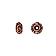 6mm TierraCast Meadow Bead - Antique Copper - Pack of 2