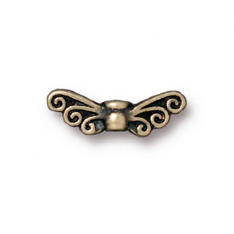 15mm TierraCast Small Fairy Wings - Black or Ant Brass