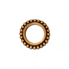 8mm (ID) TierraCast Round Bead Frame - Antique Gold