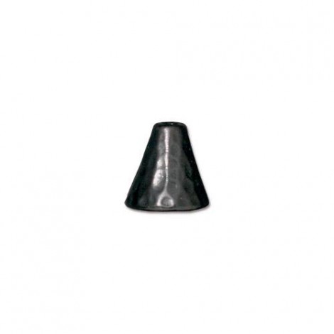 8mm TierraCast Hammertone Cones - Black Oxide - Pack of 2