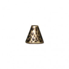 8mm TierraCast Hammertone Cones - Brass Oxide