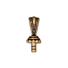 17mm TierraCast Glue-In Royal Bail - Antique Gold - Pack of 2