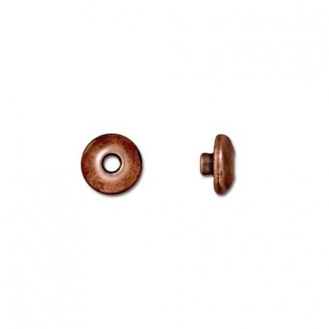 6mm TierraCast Classic Bead Aligners - Antique Copper Plated - Pack of 10