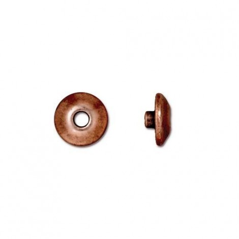 8mm TierraCast Large Classic Bead Aligners - Antique Copper - Pack of 2