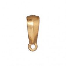 18x10mm (6mmID) TierraCast Classic Bail with Loop - 22K Gold Plated