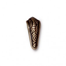 14.5mm TierraCast Spiral Pinch Bail - Brass Oxide - Each