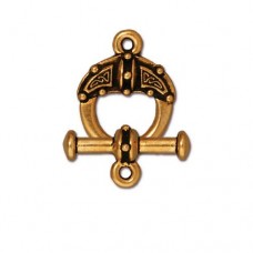 16mm TierraCast Celtic Toggle Clasp Set - Antique Gold - Per Set