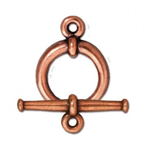 15mm TierraCast Tapered Toggle Clasp set - Ant Copper