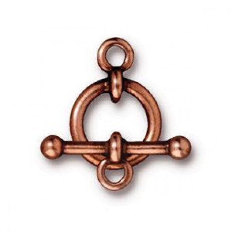 12mm TierraCast Anna Clasp - Antique Copper Plated - Each