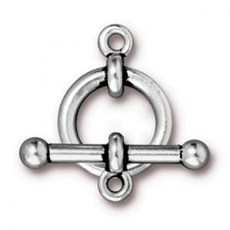 15.7mm TierraCast Anna Toggle Clasp Set - Ant Silver