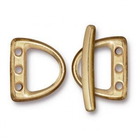 TierraCast Small 3-Hole D-Ring Clasp Set