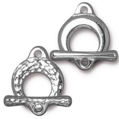 13mm TierraCast Makers Toggle Clasp -  White Bronze Plated