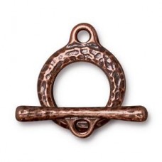 17mm TierraCast Craftsman Toggle Clasp - Ant Copper - Each