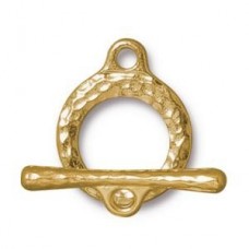 17mm TierraCast Craftsman Toggle Clasp - Gold Plated
