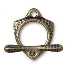 18mm TierraCast Forged Toggle Clasp Set - Brass Oxide - Per Set