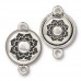 14x18mm TierraCast Lotus Magnetic Clasp - Antique Fine Silver Plated - Each 14x18mm TierraCast Lotus Magnetic Clasp - Antique Fine Silver Plated - Each