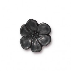 15mm TierraCast Apple Blossom Buttons - Black Oxide