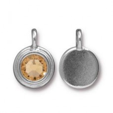 17x12mm TierraCast Stepped SS34 Charms - Lt Colorado - Each