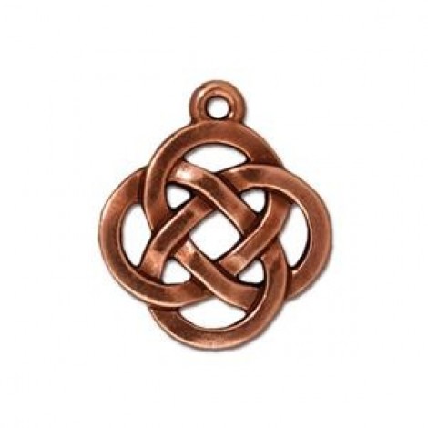 20mm TierraCast Celtic Knot Pendant - Ant Copper