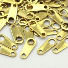 8.5x3.5mm Raw Brass Chain Tab Connectors