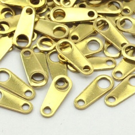 8.5x3.5mm Raw Brass Chain Tab Connectors