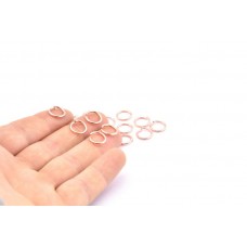 10mm 16ga Rose Gold Plated Nickel Free Quality Open Round Jumprings