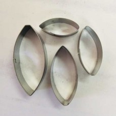 Stainless Steel Cutter Set - Water Lily Petals x 4 sizes