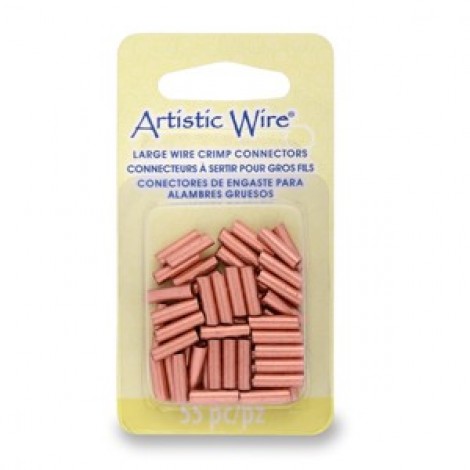 Artistic Wire Large Wire Crimps - 12ga Bare Copper - Pack of 55