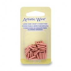 Artistic Wire Large Wire Crimps - 16ga Bare Copper - Pack of 55