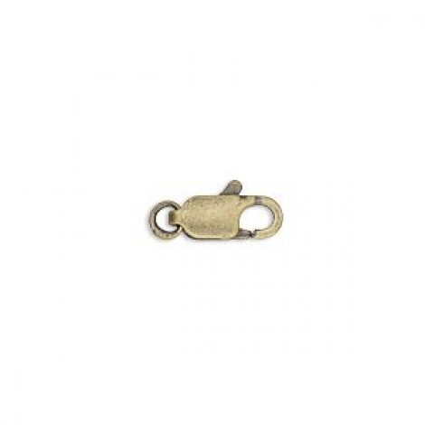 10x5mm Ant Gold Plated Brass Lobster Clasps
