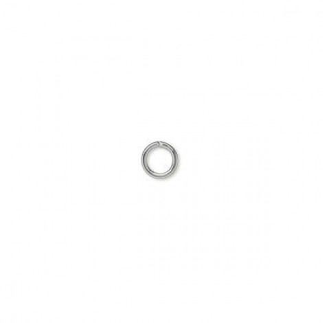 5mm (3.4mm ID) 20ga Round Open Jumprings - Silver Plated Brass - Pack of 50 5mm (3.4mm ID) 20ga Round Open Jumprings - Silver Plated Brass - Pack of 50