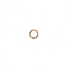 6mm 20ga Antique Gold Plated Brass Open Jumprings - Pack of 50